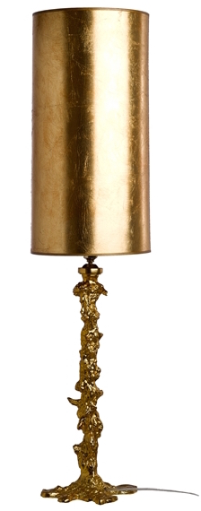 Drip Lamp with Gold Leaf Shade