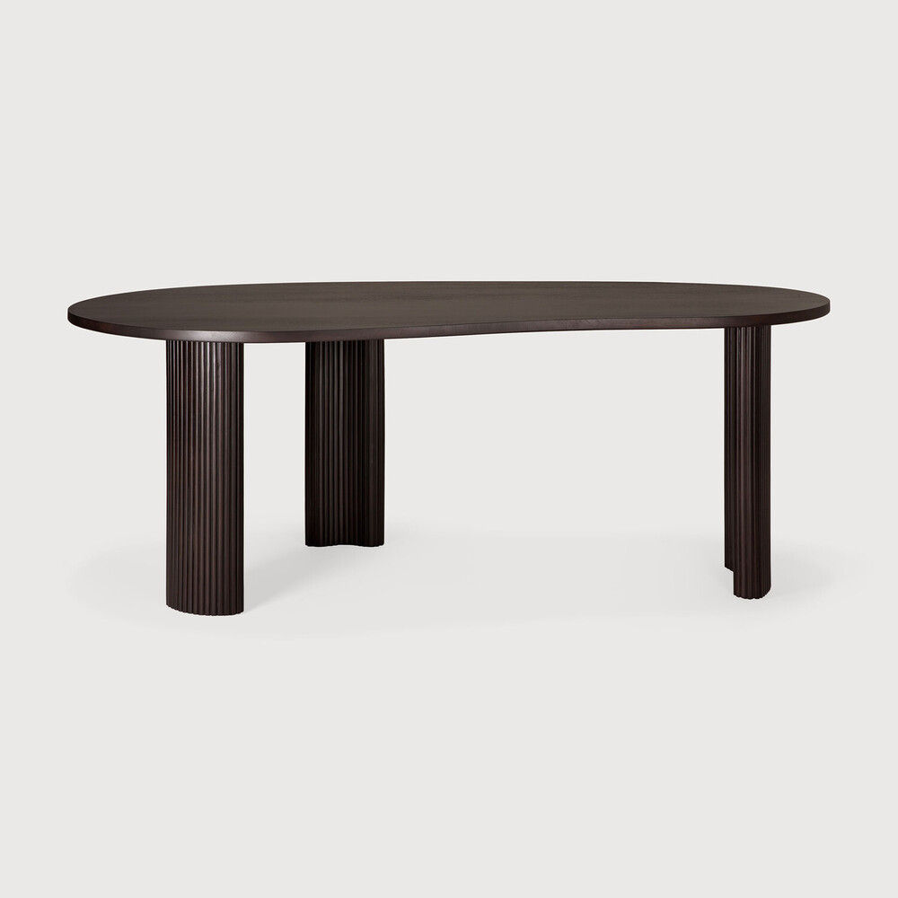 Ethnicraft Boomerang Desk - Dark Brown Mahogany - 200 cms