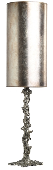 Drip Lamp with Silver Leaf Shade