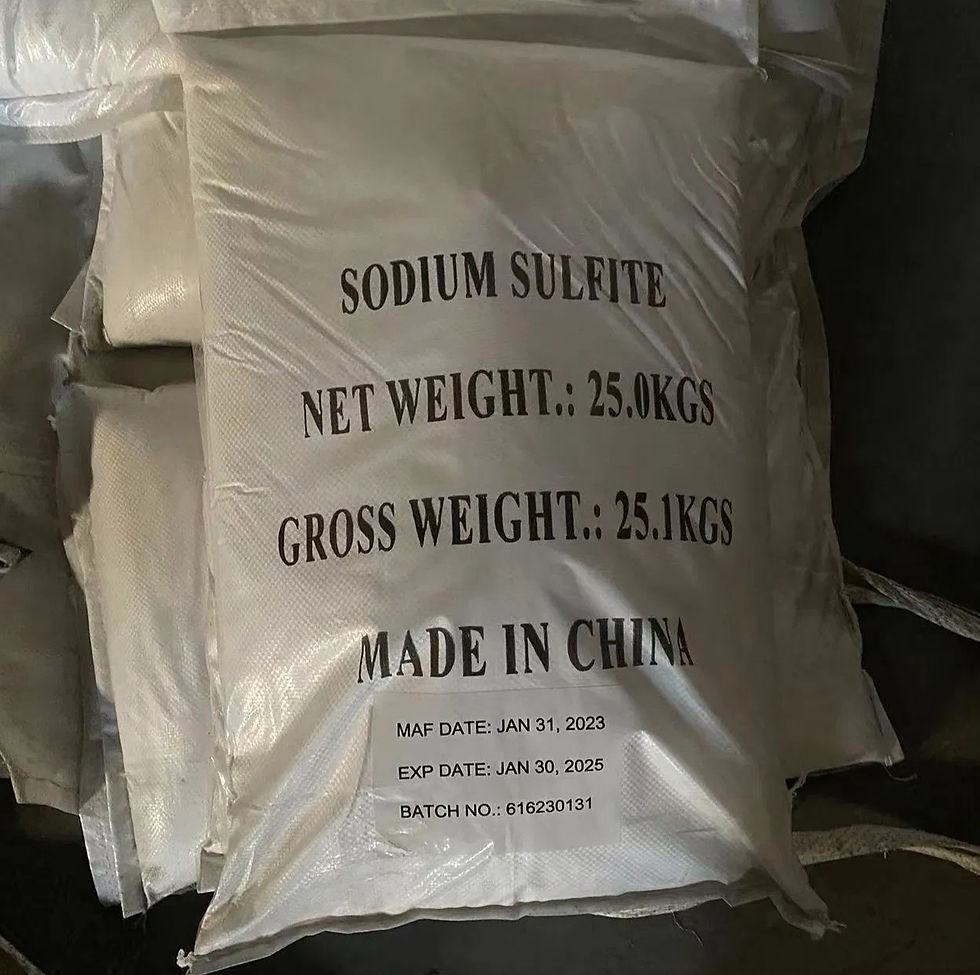 Sodium Sulfite export bag packaging