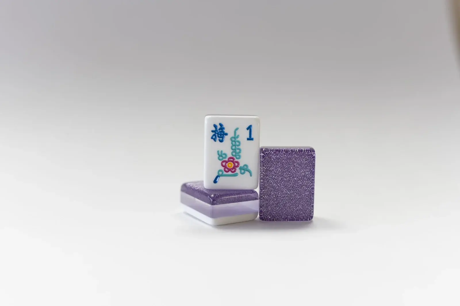 Amethyst Sparkle Mahjong Tile Set