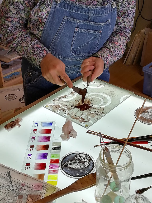 Painting on glass course