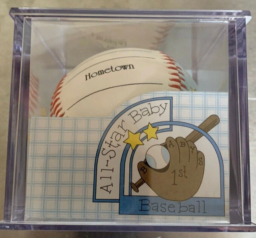 Thumbnail: All Star Baby Blue First Baseball with acrylic box
