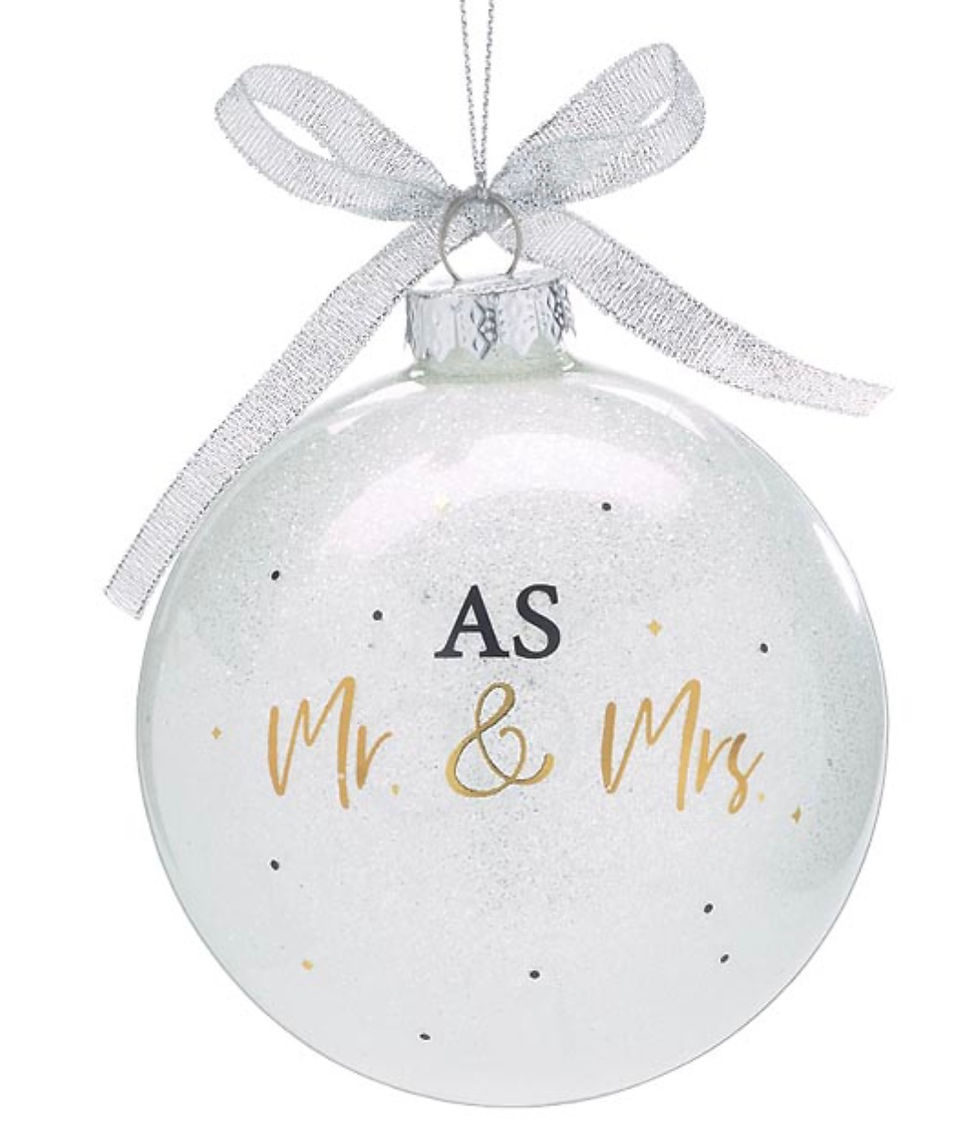 Thumbnail: First Christmas as Mr. & Mrs. Ornament