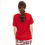 Thumbnail: Highlands V-Neck Pocket Tee in True Red