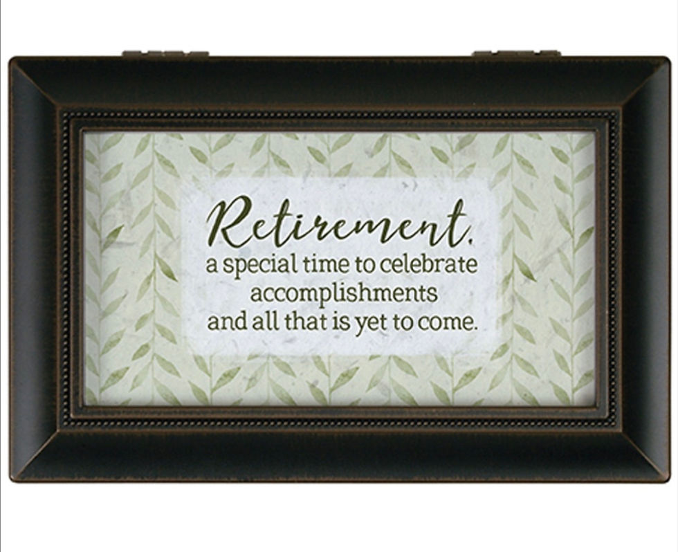 "Retirement Celebrate" Music Box