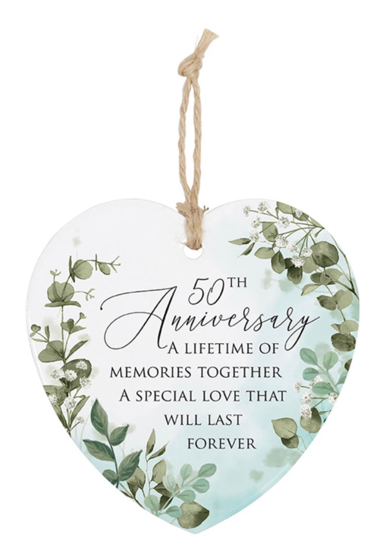"50 Anniversary" Heart Ornament