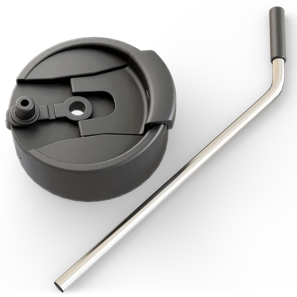 Universal Buddy Drinking Lid w/Straw & Coffee Lid