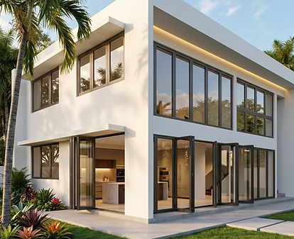 UPVC casement and fixed ground floor thermally broken aluminum folding doors.jpg