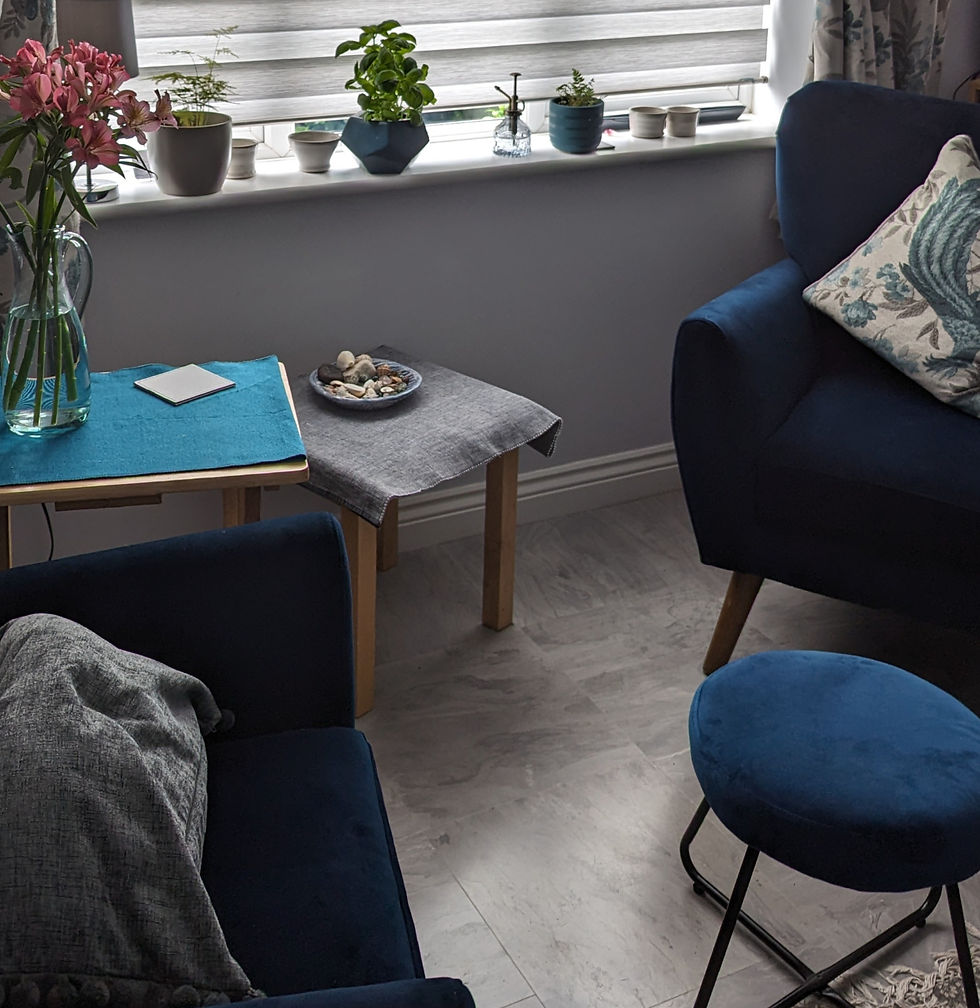 tranquil room with two chairs ready for talking therapy