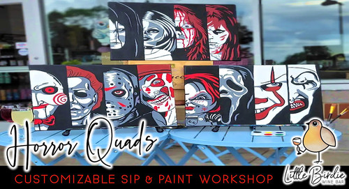 SUMMERWEEN: Horror Quads | Canvas Sip & Paint (8/21 @ 6:00PM