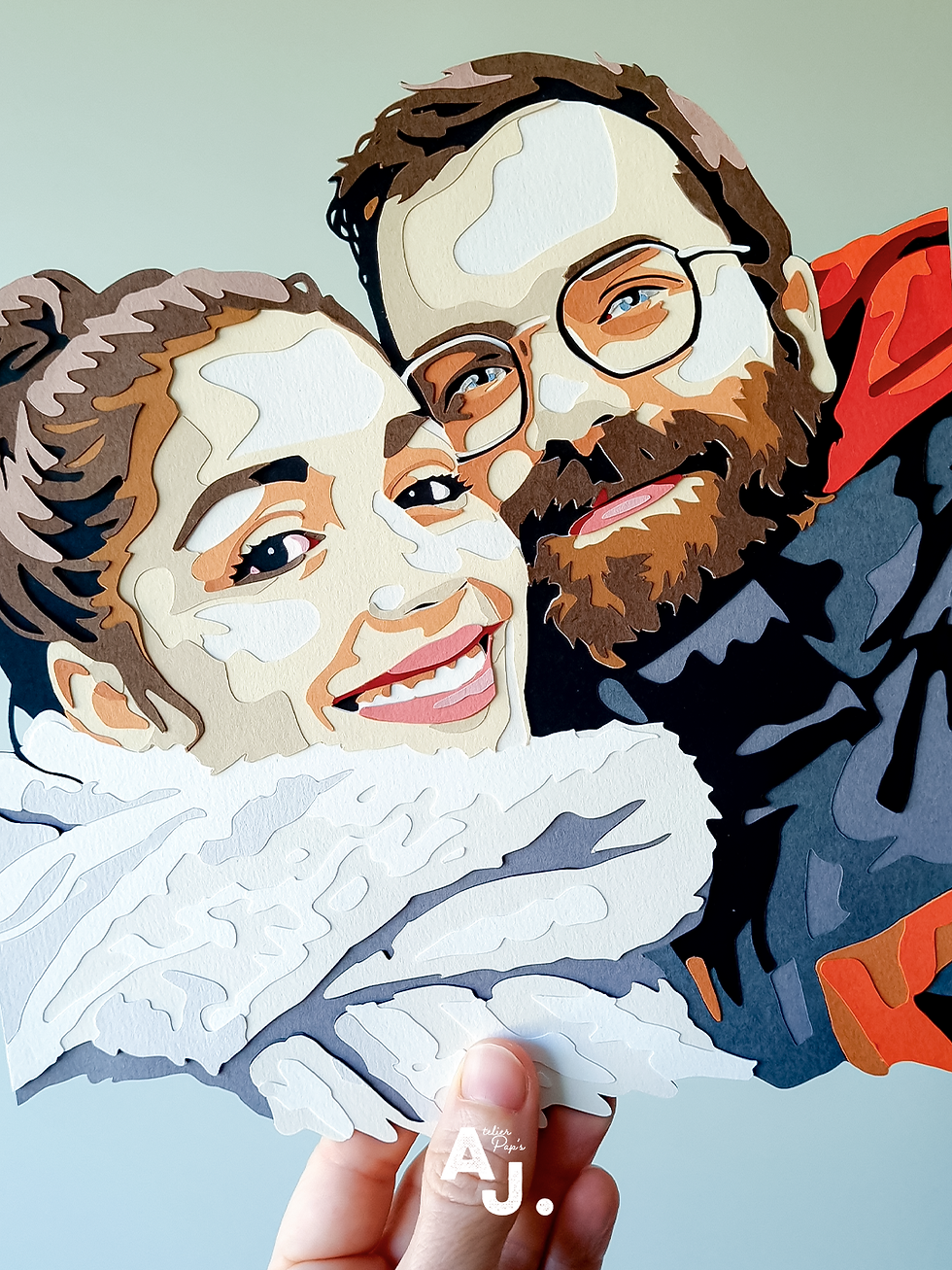 Miniature : Portrait papier sur mesure