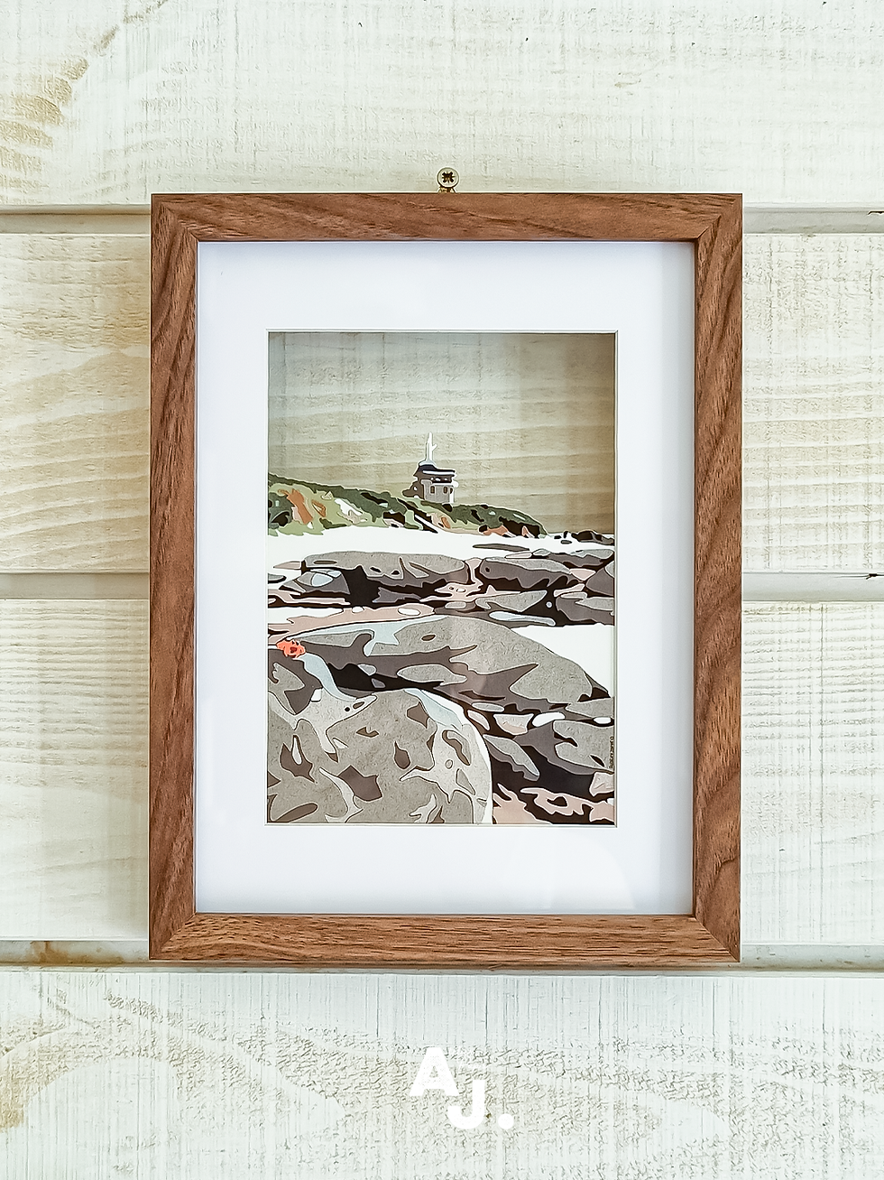 Le Sémaphore en papier découpé - Kirigami ©Audrey Jouve