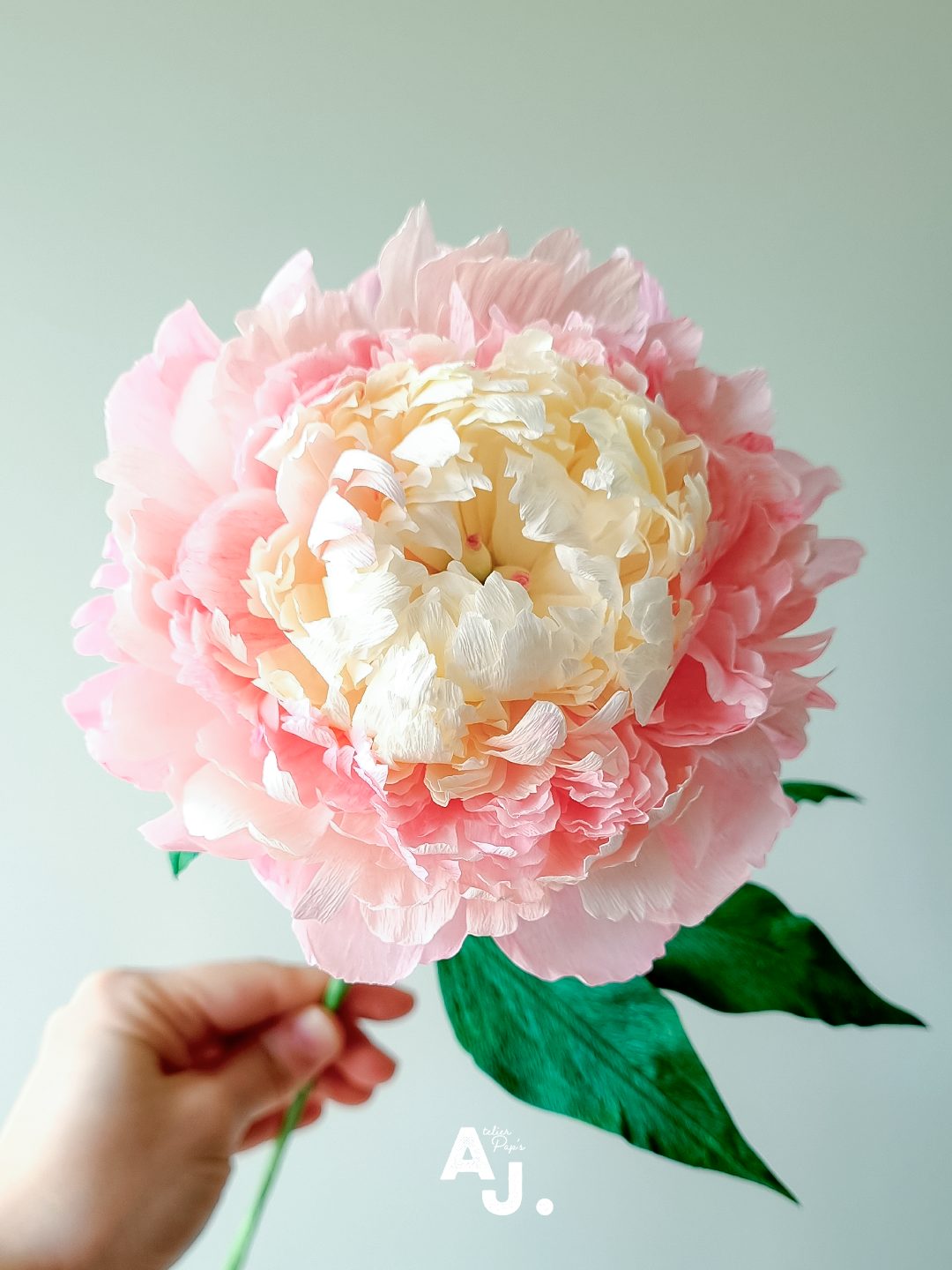 Pivoine arbustive en papier - Création Artisanale (à l'unité)