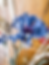 Bleuet en papier découpé