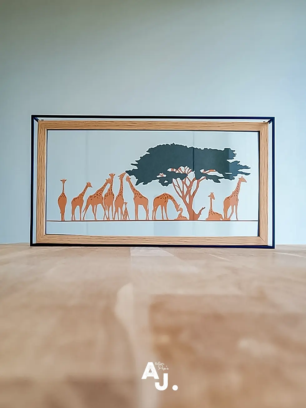 Les Girafes en papier découpé