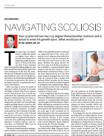 Dr. Lee's scoliosis publication