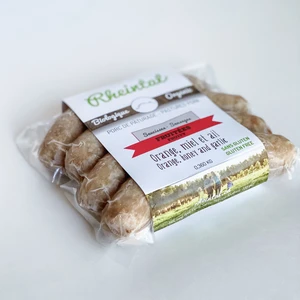 Saucisses orange miel et ail porc bio