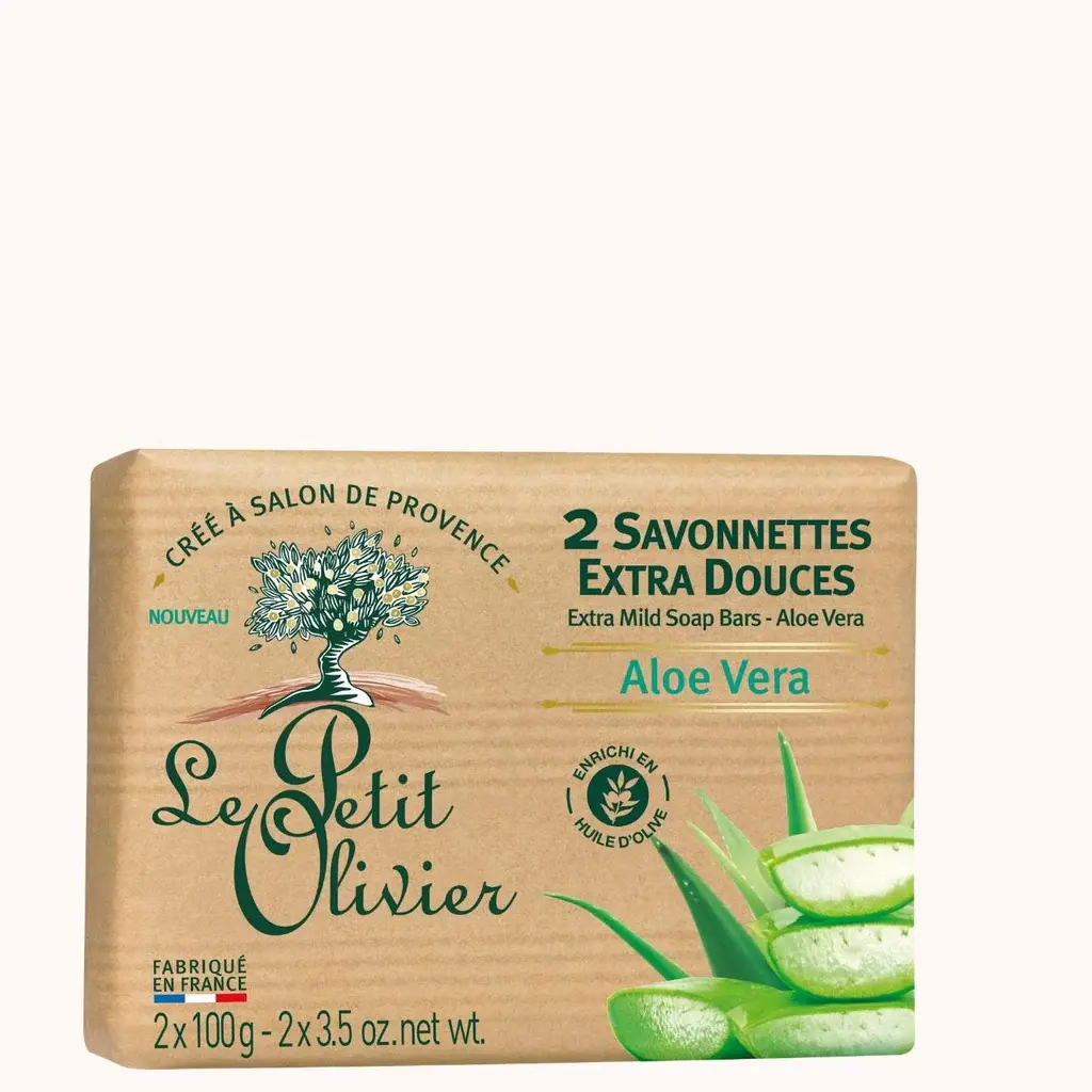 2 savonnettes Aloe Vera, 2 X 100 g