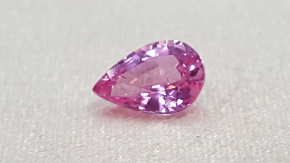 1 carat Natural pink sapphire no heat pear shape