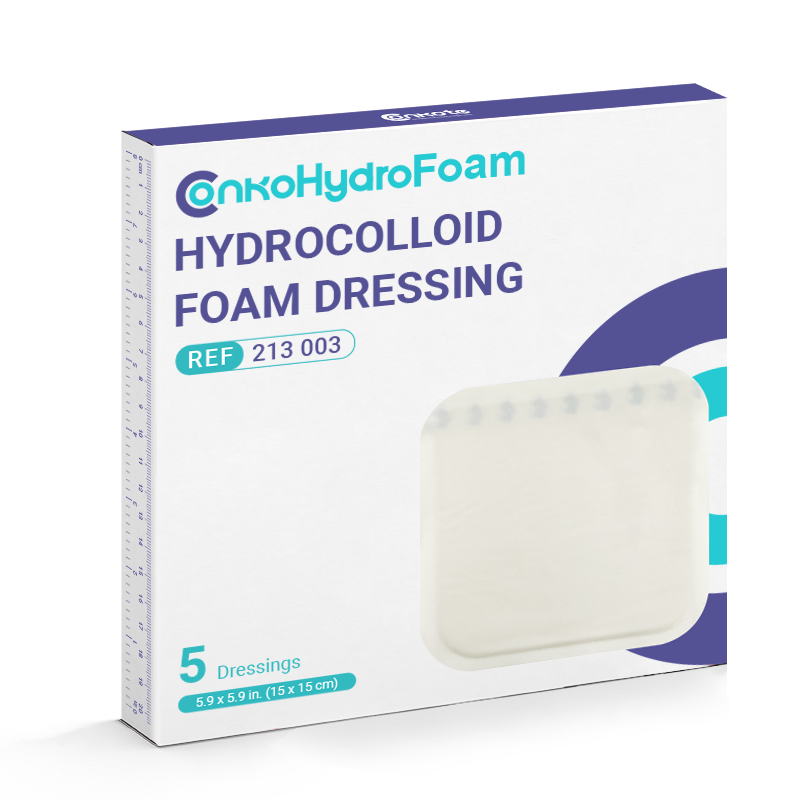 a box of Hydrocolloid Foam Dressing