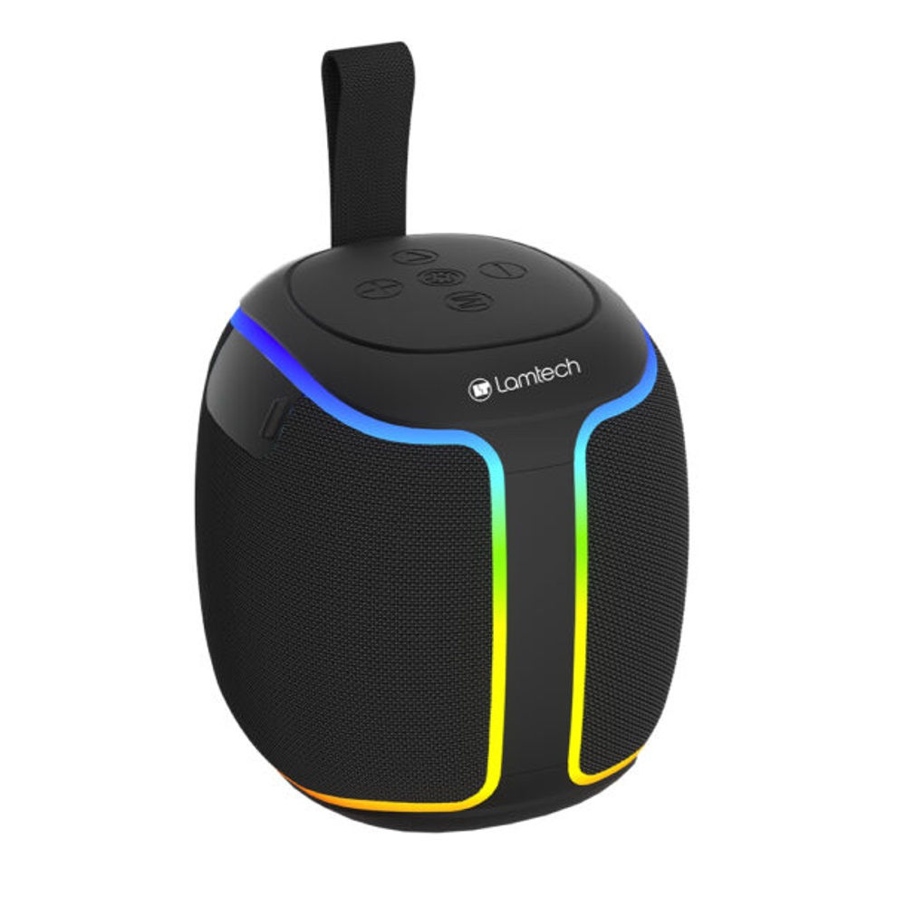 Parlante Portátil Inalámbrico Bluetooth con Luces RGB