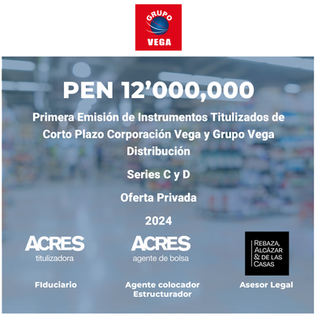 Grupo Vega emite realiza nueva emisión de instrumentos de corto plazo y suma un total de 12 millones de soles este año