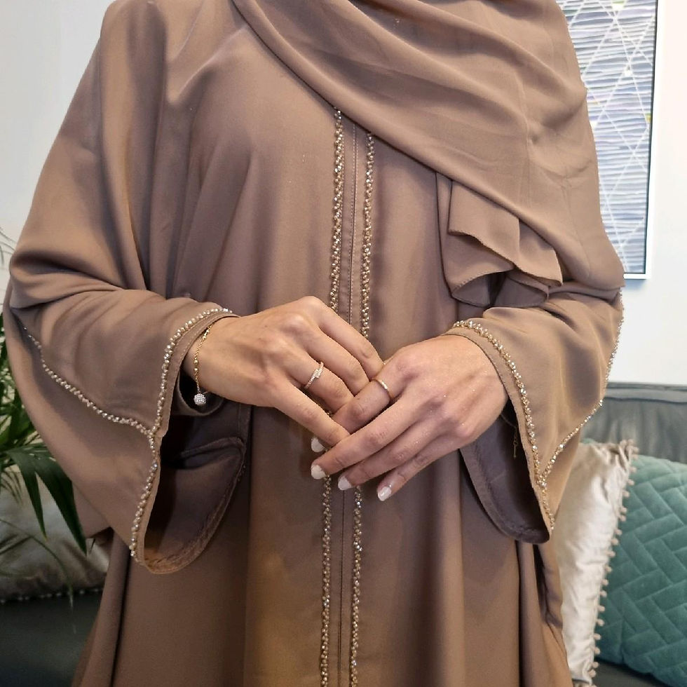 Thumbnail: Jamila Butterfly Closed Abaya