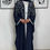 Thumbnail: PureAbayas Jawaria Abaya - Luxury 4 Piece Abaya Set Handcrafted Open Heavy
