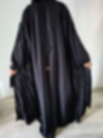 Thumbnail: Luxury Zahira Black Abaya 