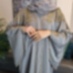 Thumbnail: Grey Butterfly Occasion Abaya 