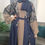 Thumbnail: Navy Pretty Floral Embroidered Abaya 