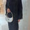 Thumbnail: PureAbayas Layali Luxury Abaya Outer with Scarf – Floral Embroidered Chiffon