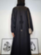 Thumbnail: Luxury Zahira Black Abaya 