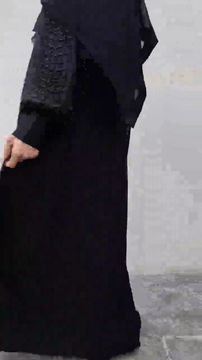 Thumbnail: Azra Black Closed Abaya 