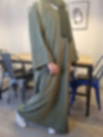 Thumbnail: Linen Pocket Closed Abaya 