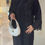 Thumbnail: PureAbayas Layali Luxury Abaya Outer with Scarf – Floral Embroidered Chiffon