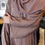 Thumbnail: PureAbayas Safa Open Abaya with Buttons in Black or Brown with All-Over