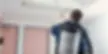 Man using fogging machine to clean ducts