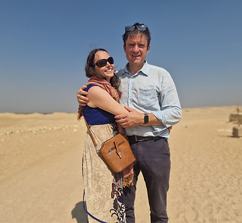 Annie and David James in Egypt