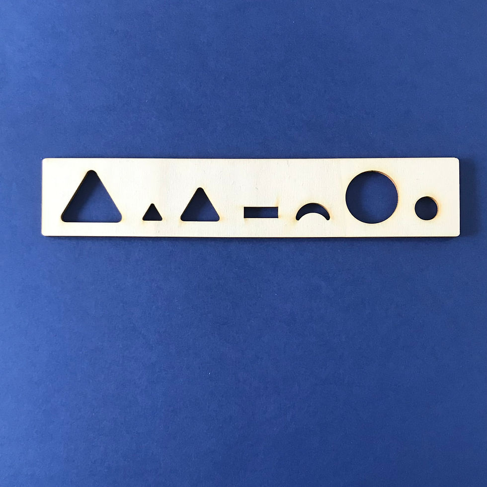 Miniature : Réglette de grammaire Montessori