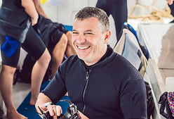 Diver getting Ready