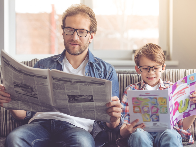 Le 5 mosse per motivare i figli a leggere
