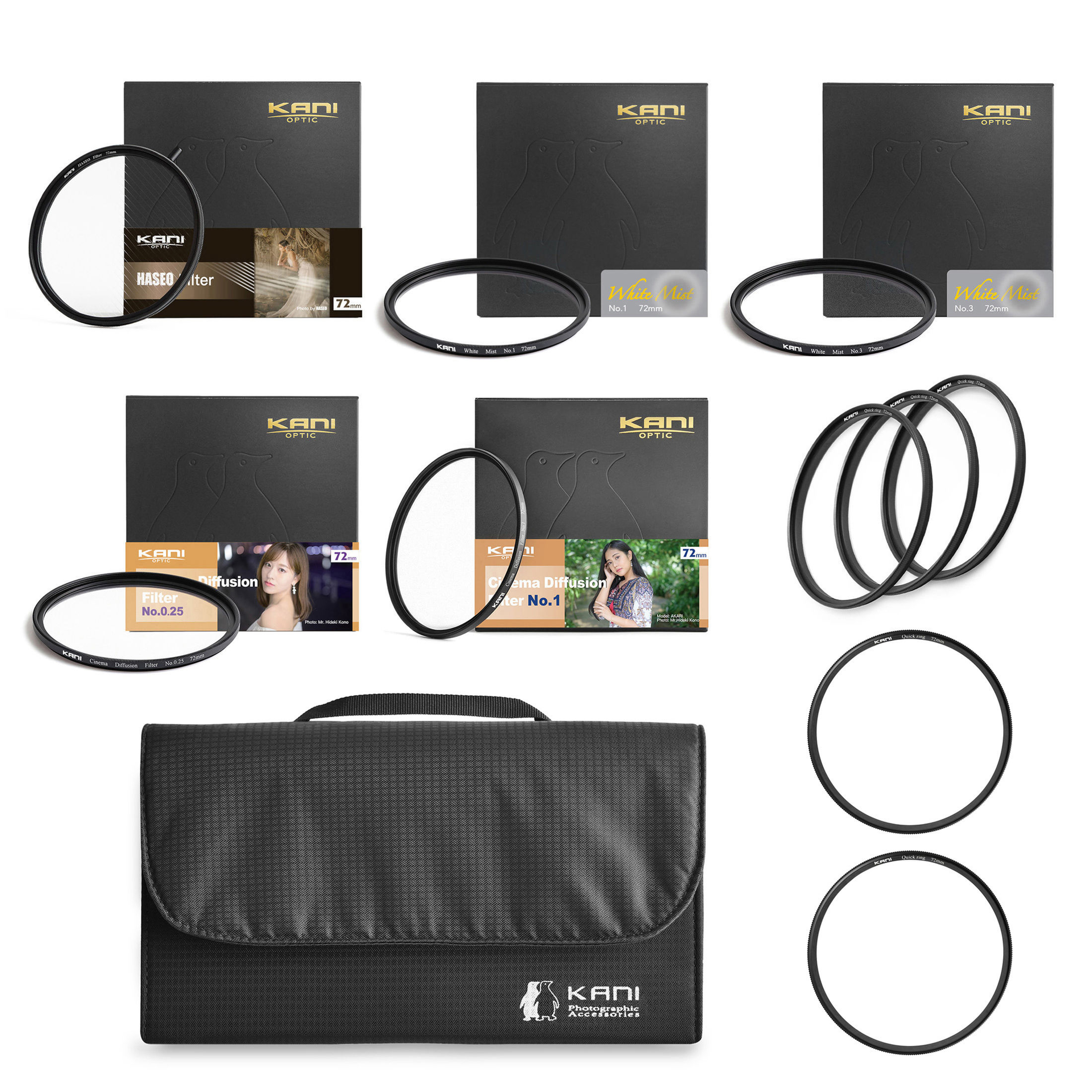 HASEO Portrait Professional circle filter set 72mm