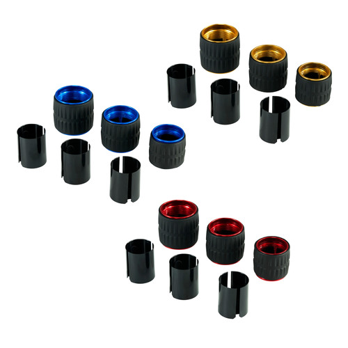 Leofoto Locknut-parts 28mm Blue 3pcs set | ロカ・デザイン