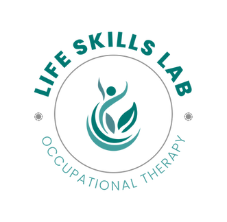 Circular logo representing stylized pelvic floor and leaves
