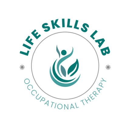 Circular logo with stylized pelvic floor and leaves