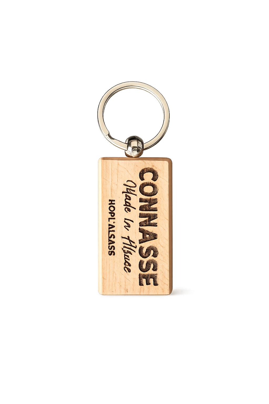 Porte clé bois Conasse 