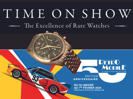 Haute Voiture Meets                                  Haute Horlogerie in Paris,              Time on Show at Retromobile 
