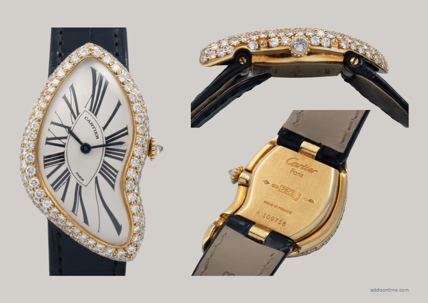 Diamond set Cartier Crash, est. EUR 200,000 - 400,000, sold for EUR 308,320, ca. 1992, ©Antiquorum
